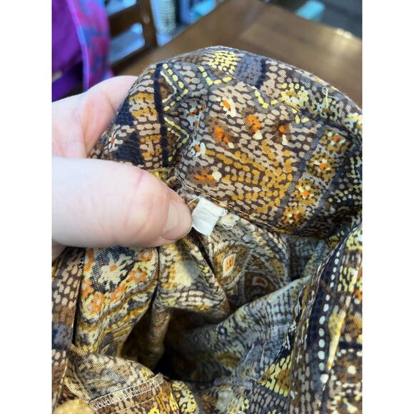 Vintage 1970s Women’s Egyptian Hieroglyph Retro Blouse & Skirt Set Sz 14 S/M - Picture 13 of 13